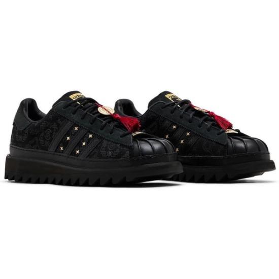 CLOT x adidas originals Superstar 'Китайский Новый год' JR5114 Унисекс Черный