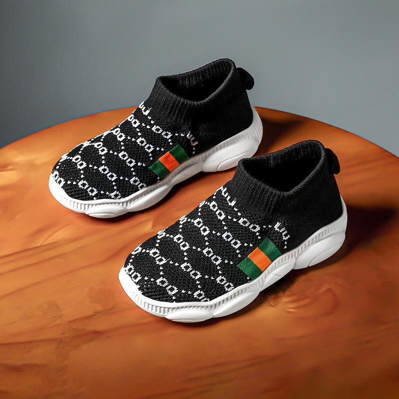 Новые спортивные туфли летающие плетеные детские туфли средние туфли для детей постарше кроссовки кроссовки на платформе повседневная обувь детская повседневная обувь