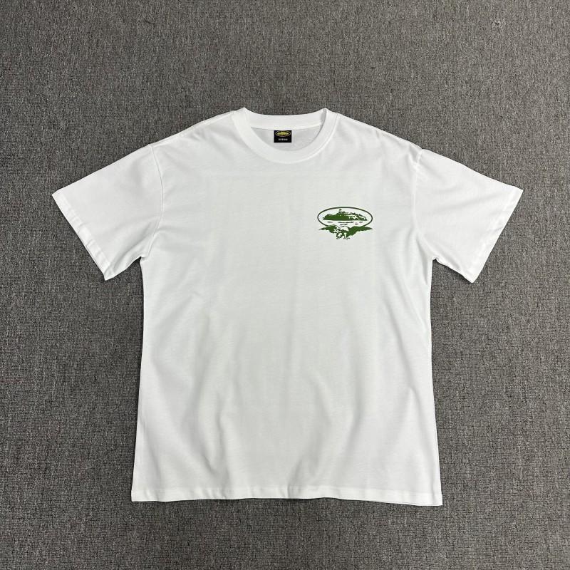 Cor Basic Series Short Sleeve T-Shirt Phantom Letter Print Couple Style Loose Fit Tee