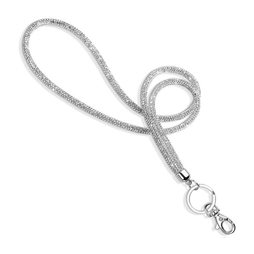 Стильные ремешки со стразами, прочный ремешок для ключей, сменный держатель для удостоверений личности