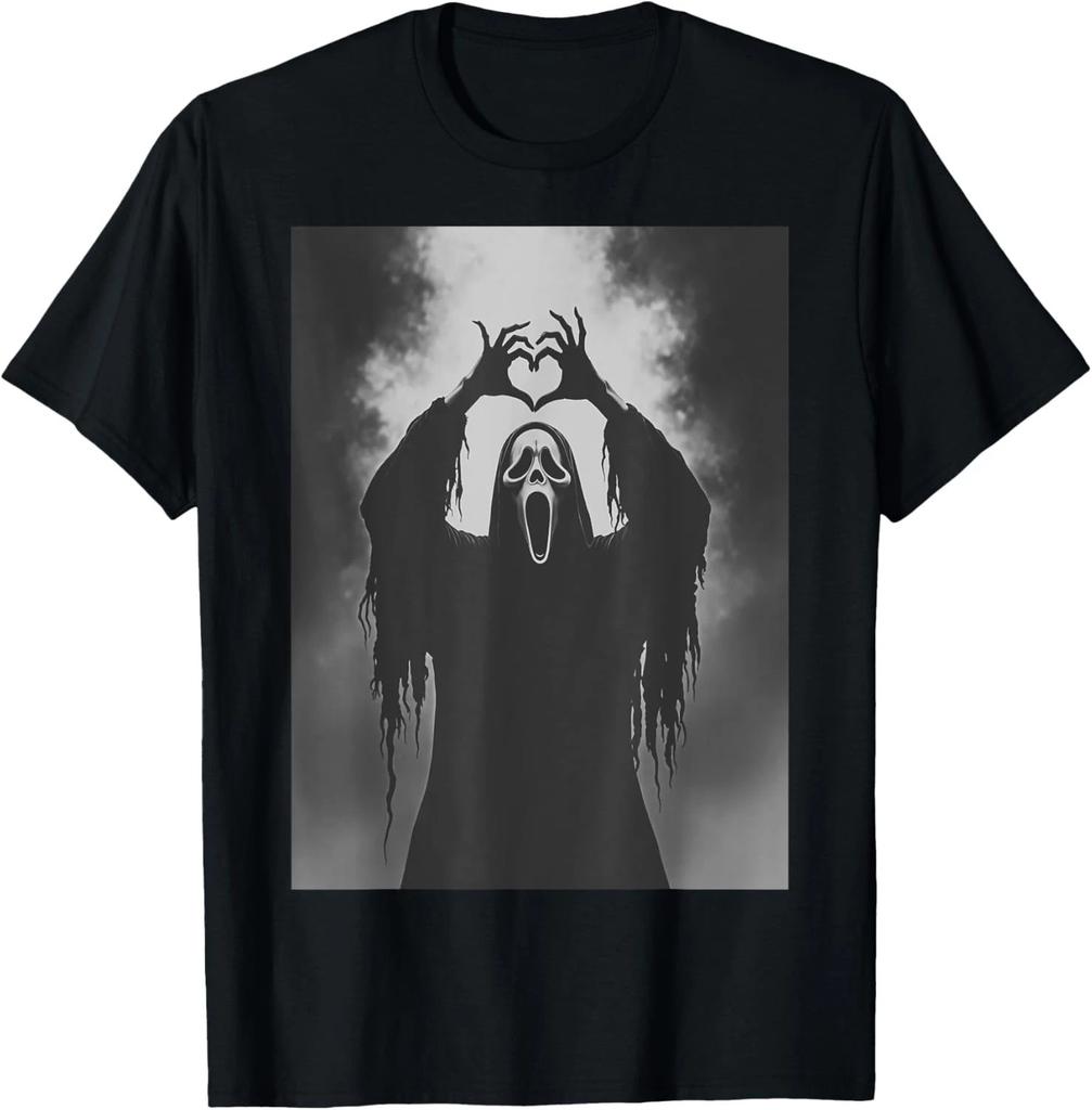 Scary Face Horror Poster Halloween T- Shirt