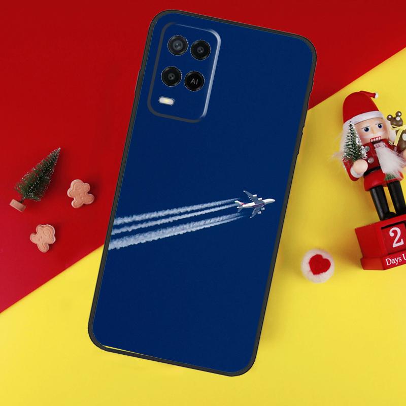 Чехол для самолета Самолет Самолет Для Oppo A5 A6 Pro A15 A57 A17 A54 A74 A94 A76 A16 A96 A40 A60 A80 A18 A38 A58 A78 A98