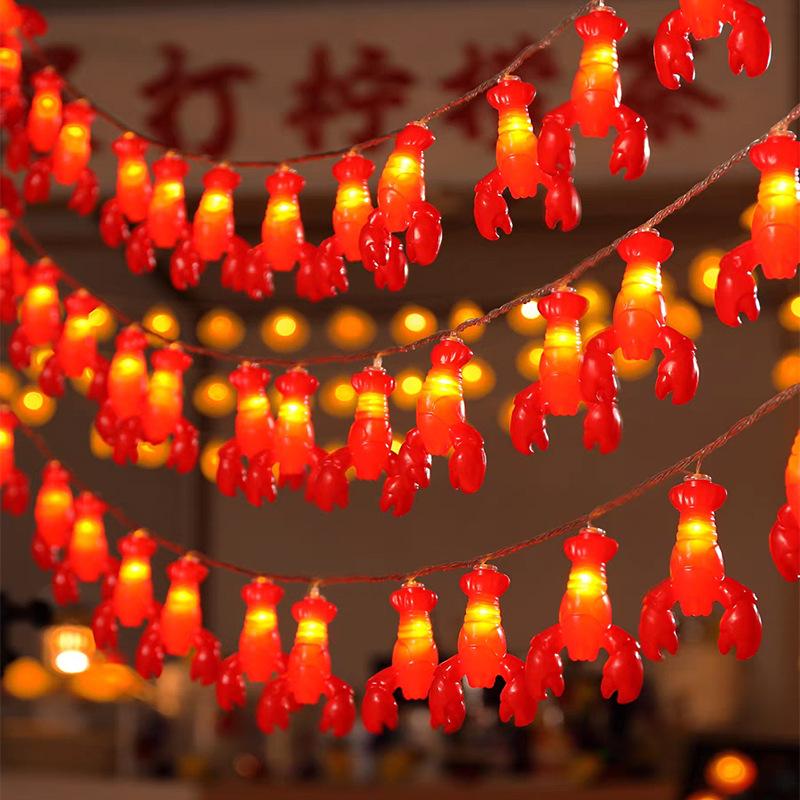1.5m 10-LED Lobster Design String Light Battery Powered Decorative Lamp,Constant Light