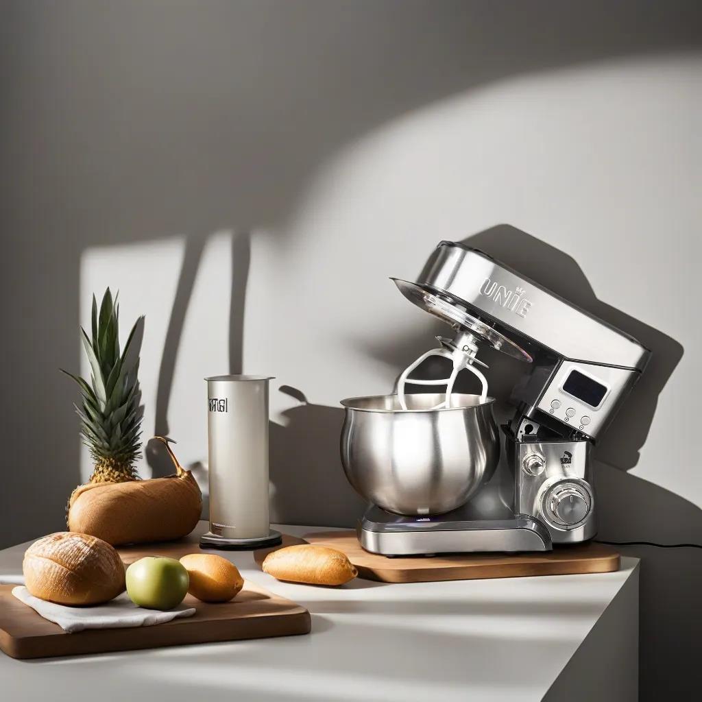 Многофункциональный стационарный миксер 5 л: Кухонный комбайн из нержавеющей стали для теста, яиц и муки