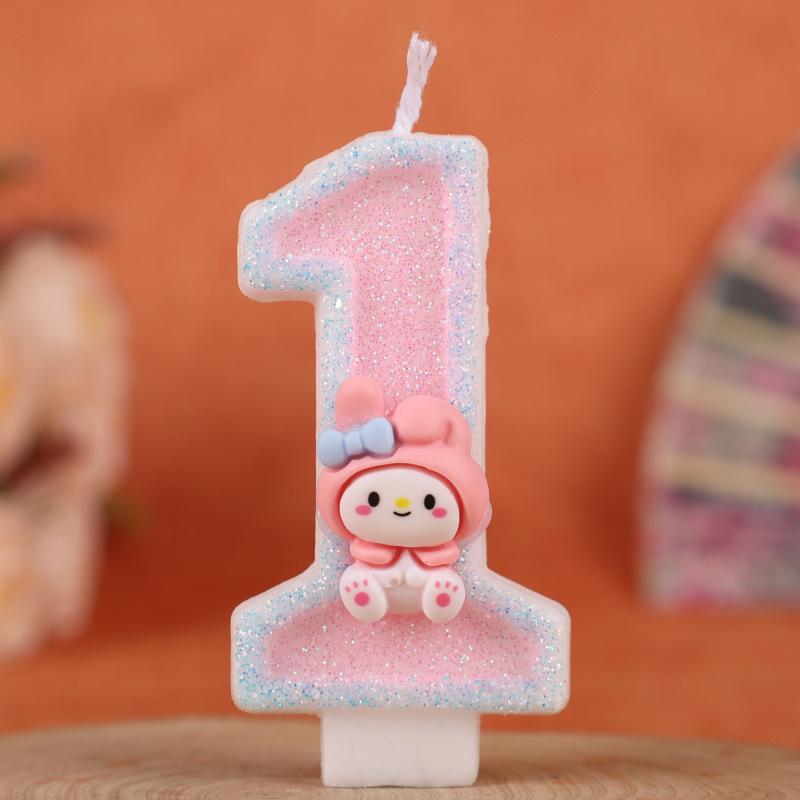 Cartoon Numbers Birthday Candles Cake Decoration Creative Handmade Candles Party Holiday