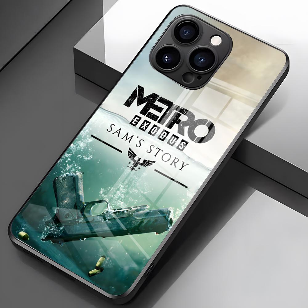 Чехол для телефона Metro 2033 для iPhone 17 Pro Max 16 15 14 Pro Max 13 11 X Xs Xr 8 7Plus Стеклянная крышка