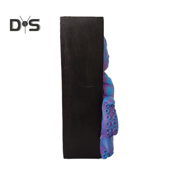 Осьминог подставка для книг уголок 3D статуэтка осьминога декор книжной полки винтажный фэнтезийный осьминог подставка для книг для домашнего офиса украшение книжной полки