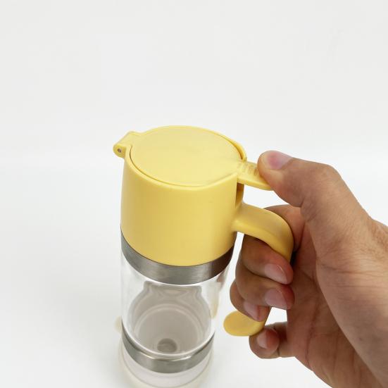 Стеклянная бутылка для медового сиропа, пищевая, без BPA, герметичная стеклянная банка для меда, бутылка для хранения сиропа с ручкой