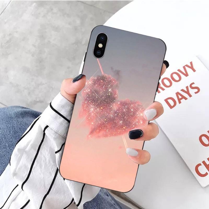 Мягкий чехол для телефона Kawaii Sky Space для iPhone 14 13 12 11 XS X 8 7 6 Plus Mini Pro Max SE 2022, мягкий черный чехол для телефона