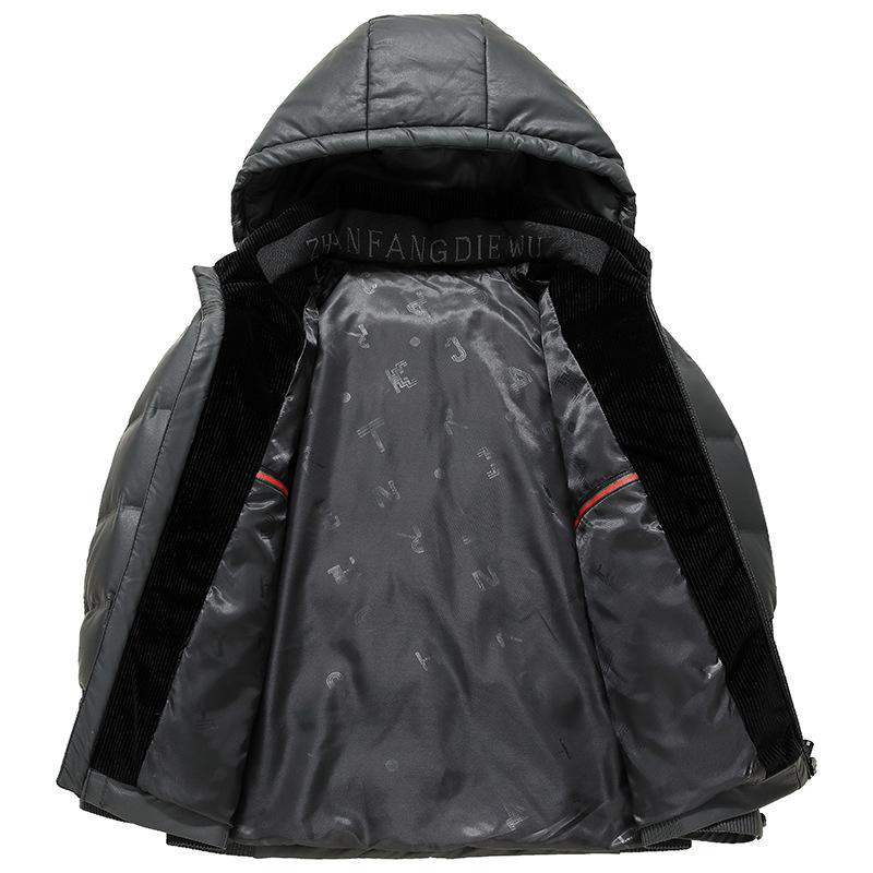 Новая зимняя куртка из белой утиной кожи 90, мужская короткая куртка-пуховик большого размера с защитой от холода