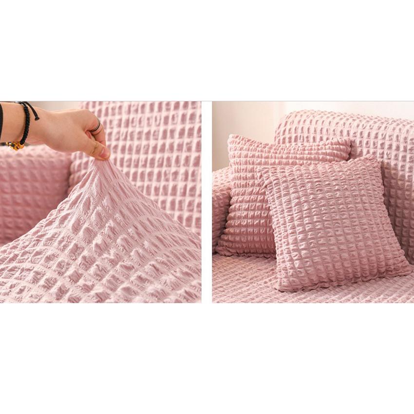 Сплошной цвет эластичный чехол для дивана для гостиной с принтом, эластичные секционные чехлы в клетку с принтом, чехол для дивана, L-образная форма, 1-4-местный