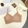 Naked foundation seamless underwear, small breasts gathered and closed secondary breasts, thin U-shaped cross beautiful back backless bra
