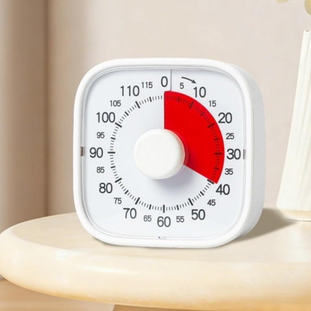 120 Minutes Countdown Alarm Clock Self-Discipline Kitchen Timer Visual Timer Time Management Tool