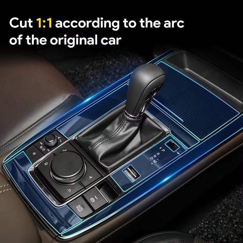 TPU Protective Film For Mazda CX30 -2024 Interior Center Console Gear Panel Navigation Screen Anti-Scratch Repair LHD RHD