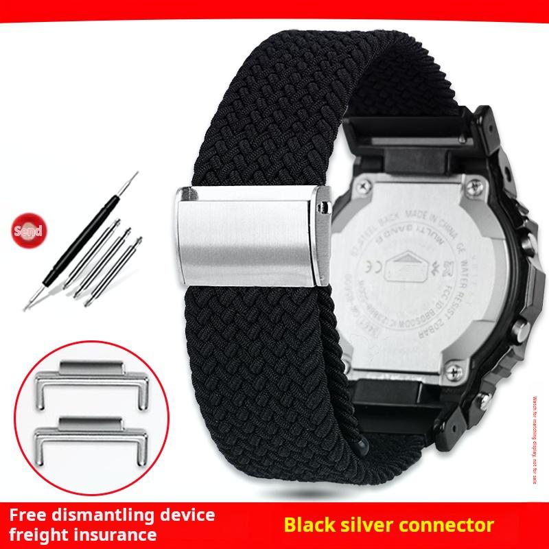 Для Casio G-SHOCK DW-5600 GW-B5600 GM5600 GW-M5610 GA2100 ремешок для часов мужской женский Плетеный нейлон Камуфляжный холст ремешок для часов Браслет