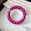 New Splicing Bamboo Tube Acrylic Round Bangles for Women Men Fashion Smuding Geometric Bracelets Elastic Bangle Couple Jewelry X