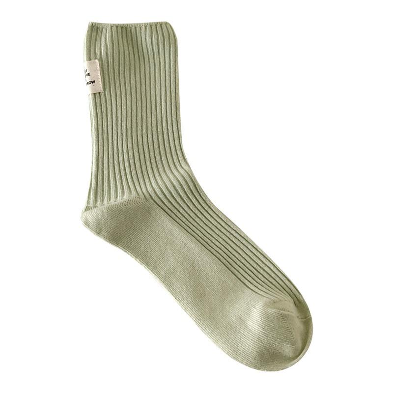 5 пар женских весенне-летних новых хлопковых носков с ворсом на каблуке