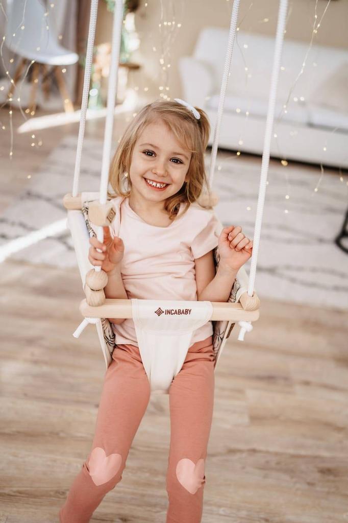 Baby swing Junior Pastel - pink