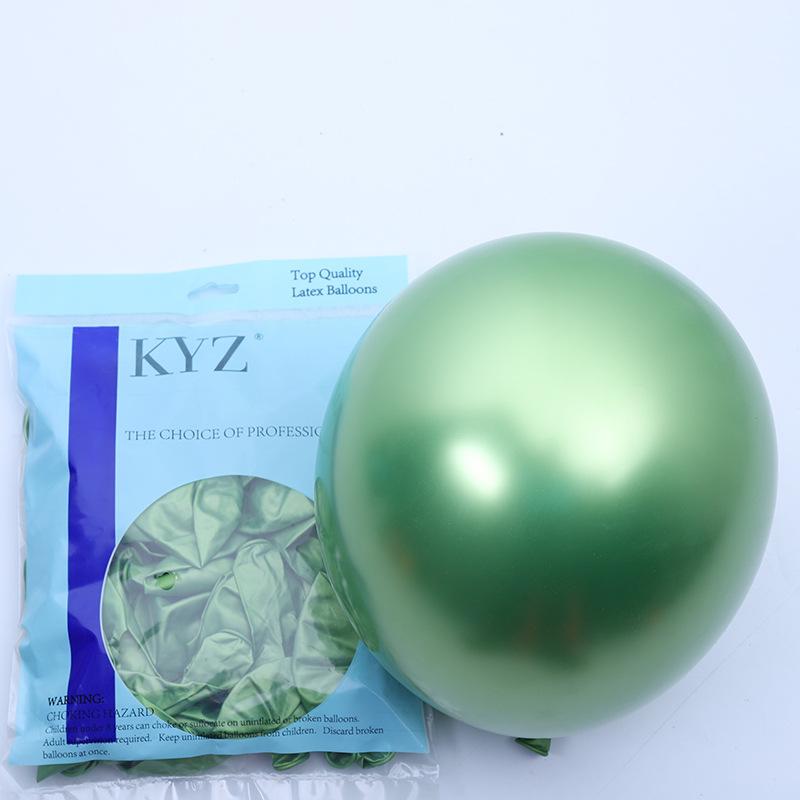 10 шт. металлических латексных шаров 5/10/12/18/36 дюймов, комбинированные шары с конфетти, свадебные, с днем рождения, украшения для вечеринки, утолщенные шары