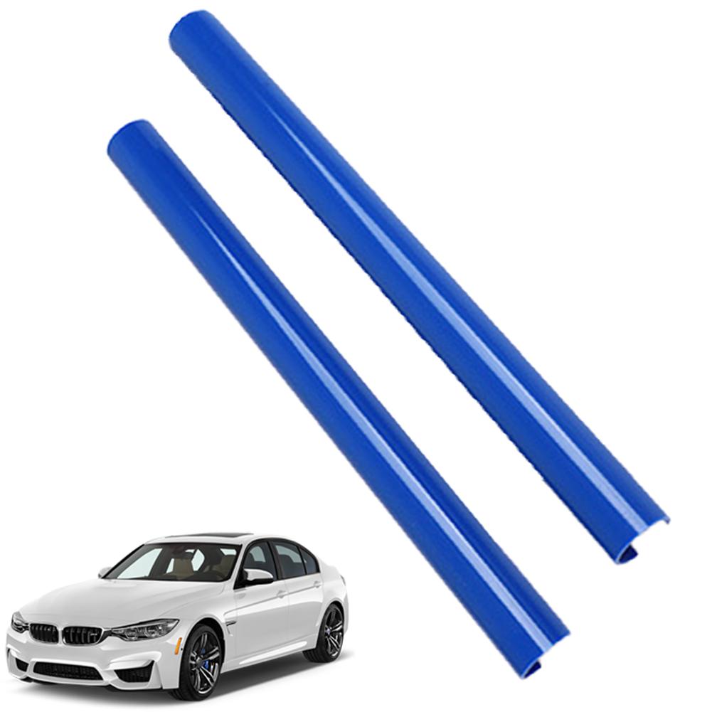 2Pcs Front Grille Trim Strips Cover Frame Stickers Car Front Grille Nose Trim Air Inlet Bar Strip for BMW 1 2 3 4 Series