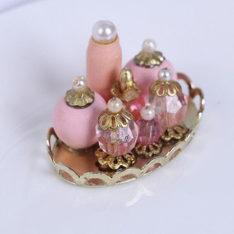 1 комплект 1:12 масштабный поднос для духов, миниатюрная мебель, тканевая модель, мини-кукольный домик, мебель, кукла, спальня, ванна, кукольный дом