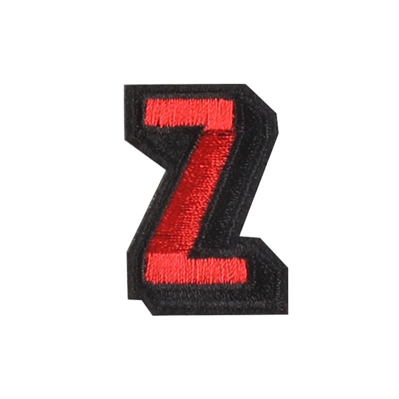 Вышитый английский алфавит тканевая этикетка этикетка с именем мяч нашивка на одежду аксессуары для одежды вышитая тканевая наклейка