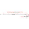 Mofun 58 3/4" Braided Clutch Cable Stainless Steel Compatible with Harley Sportster XL 883 /883R/ N/L 2007-2013, Fit Sportster XL 1200C/ X/CX/L,