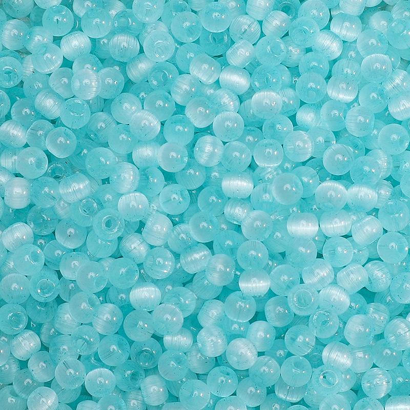 4 мм желейные стеклянные бусины «кошачий глаз» из проса, свободные бусины, аксессуары ручной работы, нанизанные вручную бусины, круглые бусины, цепочка для сотового телефона, круглые бусины, прекрасный цвет