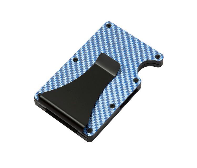 Мужской многофункциональный кошелек для карт из углеродного волокна с защитой от кражи RFID