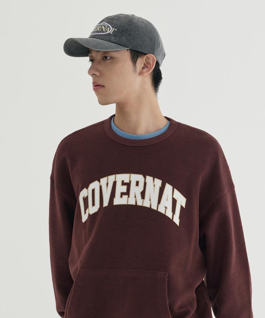 COVERNAT Inside Out Arch Logo Sweatshirt Melange Gray