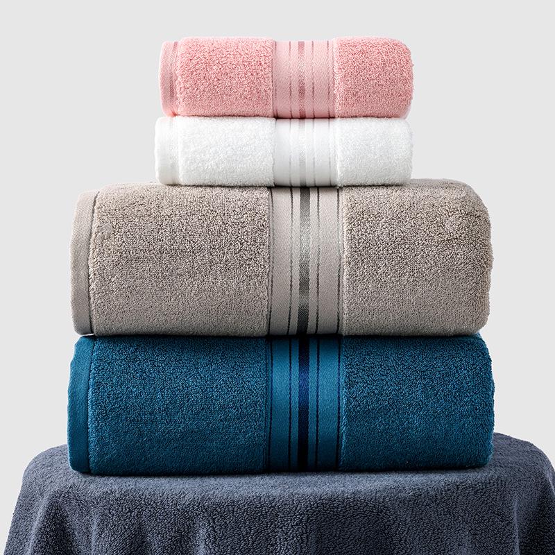 Large Quick-Dry Water-Absorbent Pure Cotton Bath Towel (90x180 cm) for Adults