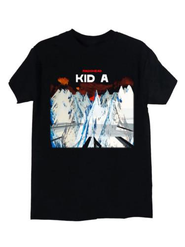 RADIOHEAD KID A Vintage Unisex Black Cotton Short Sleeve Tee