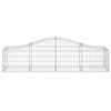 VidaXL Arched Gabion Basket Gabion Cage Gabion Wall Stone Basket Gabion for Stone Garden Patio Outdoor 153392