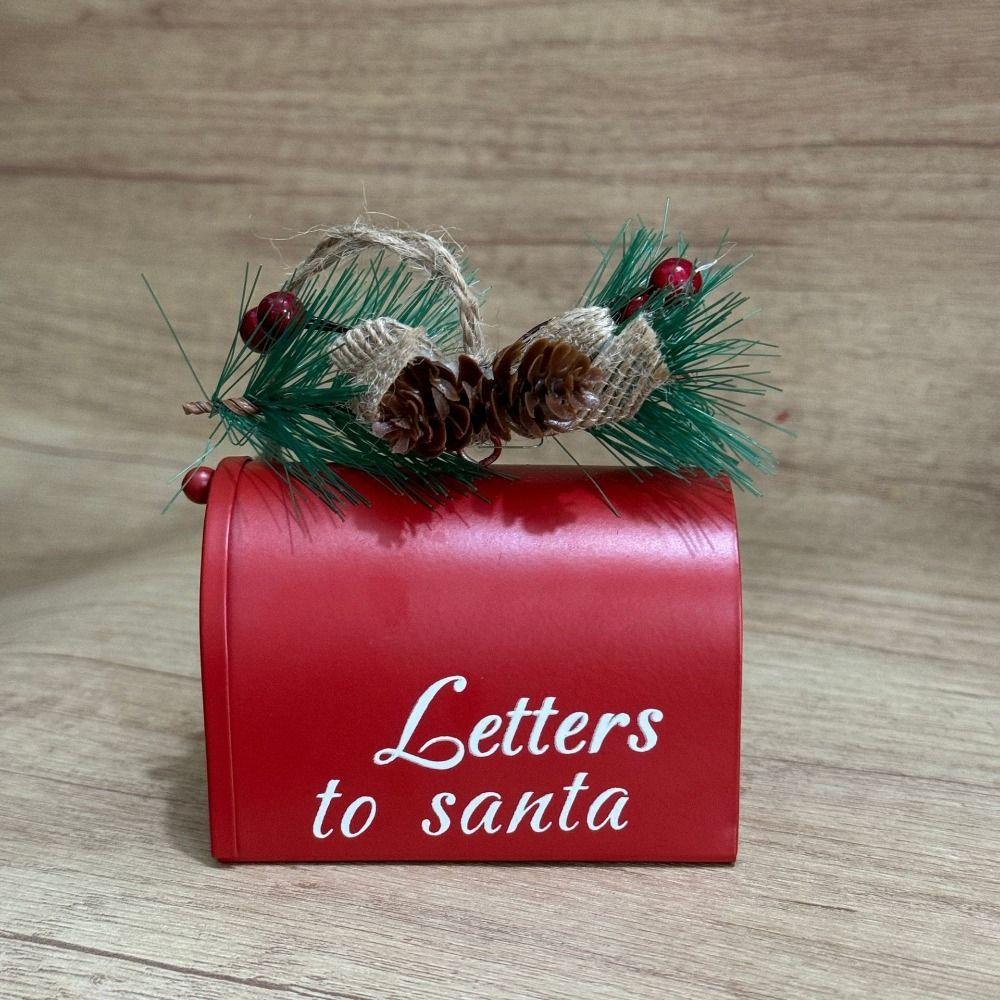 Tree Pendant DIY Letters Hanging Ornaments Christmas Mail Box Christmas Decoration Home Decoration