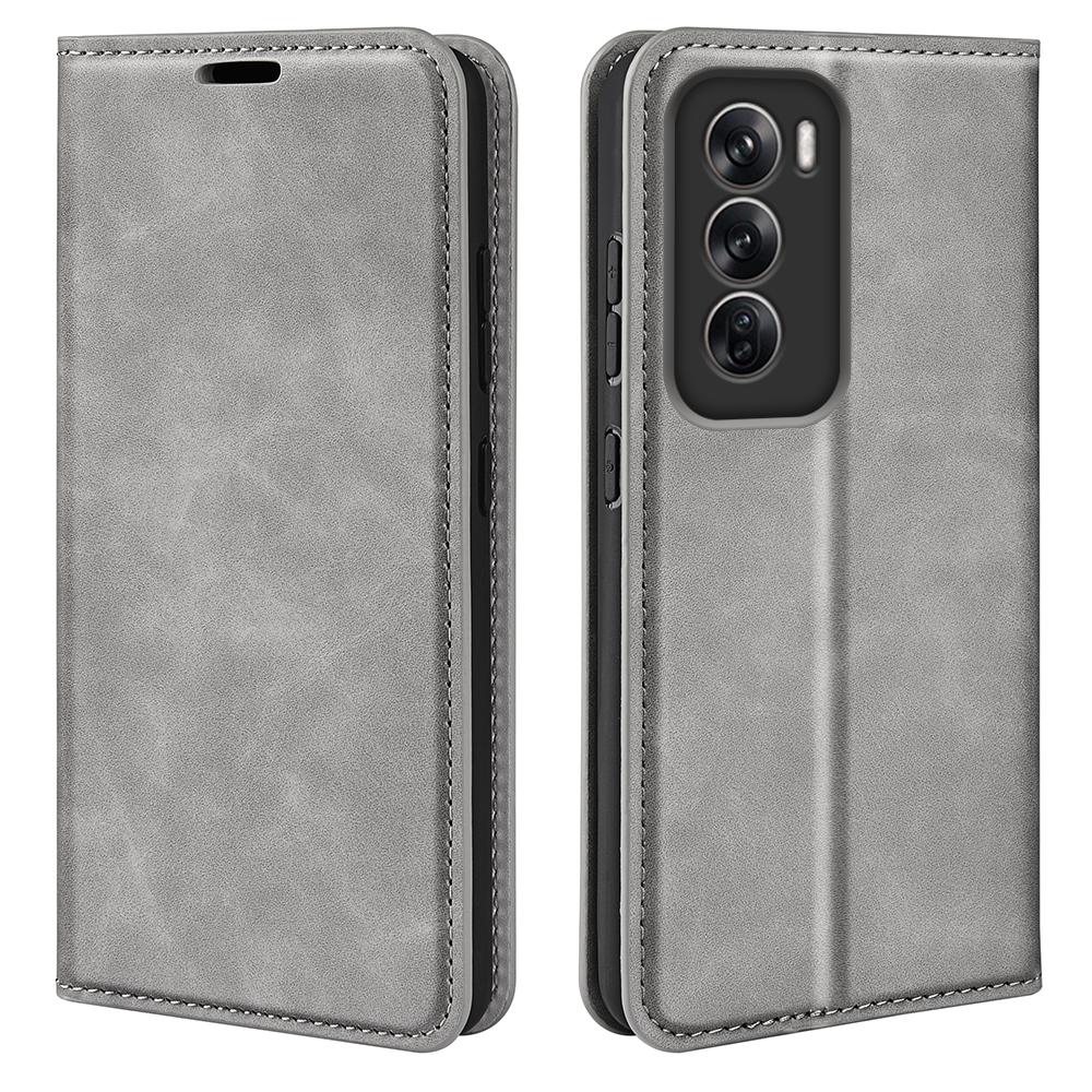 For Oppo Reno12 Pro 5G (Global) Case Skin-Touch Leather Wallet Phone Cover