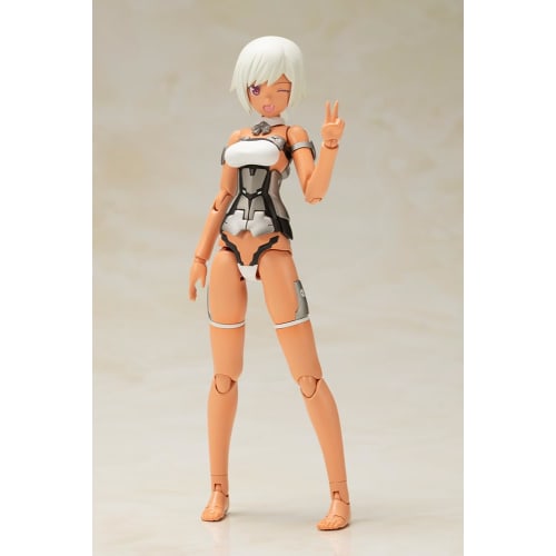 Kotobukiya Frame Arms Girl Leticia Silver Ver., Approximately 150mm Tall, Non-scale Plastic Model