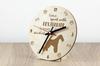 Fox Terrier Wire - clock with dog, wooden clock with engraving, personalised clock by Art-Dog