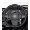 Прошитый вручную черный чехол на руль из искусственной кожи с оплеткой для Opel Corsa D Chevrolet Niva Lada 3-Spoke 2006