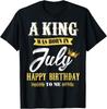 Футболка унисекс «King Was Born In июля» с днем ​​рождения меня