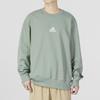 adidas Унисекс Свободная толстовка Elev Crew Серебристо-зеленая IK7686