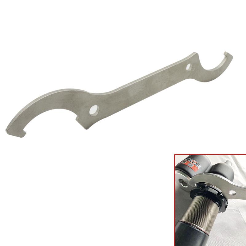 Stainless Steel Motorcycle Rear Shock Absorber Steering Stem Wrench Hook Spanner