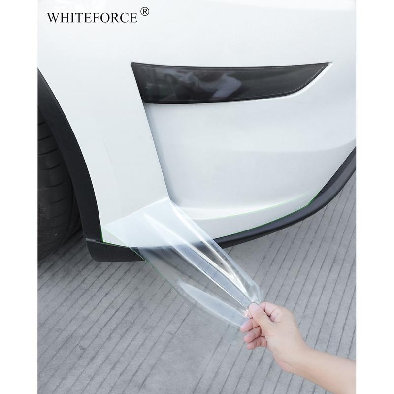 For Tesla Model Y Juniper Front Bumper Sides Corner TPU Protector Film New Model Y 2025 Anti-Scratch Film Invisible Car Clothing