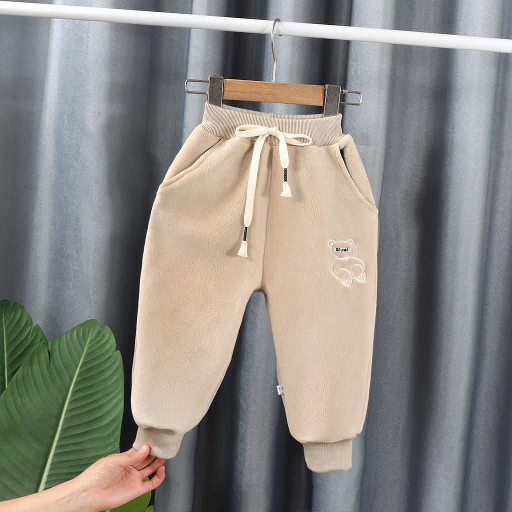 Зимние детские бархатные плюшевые спортивные штаны на открытом воздухе, утепленные брюки, пуховые штаны для мальчиков и девочек