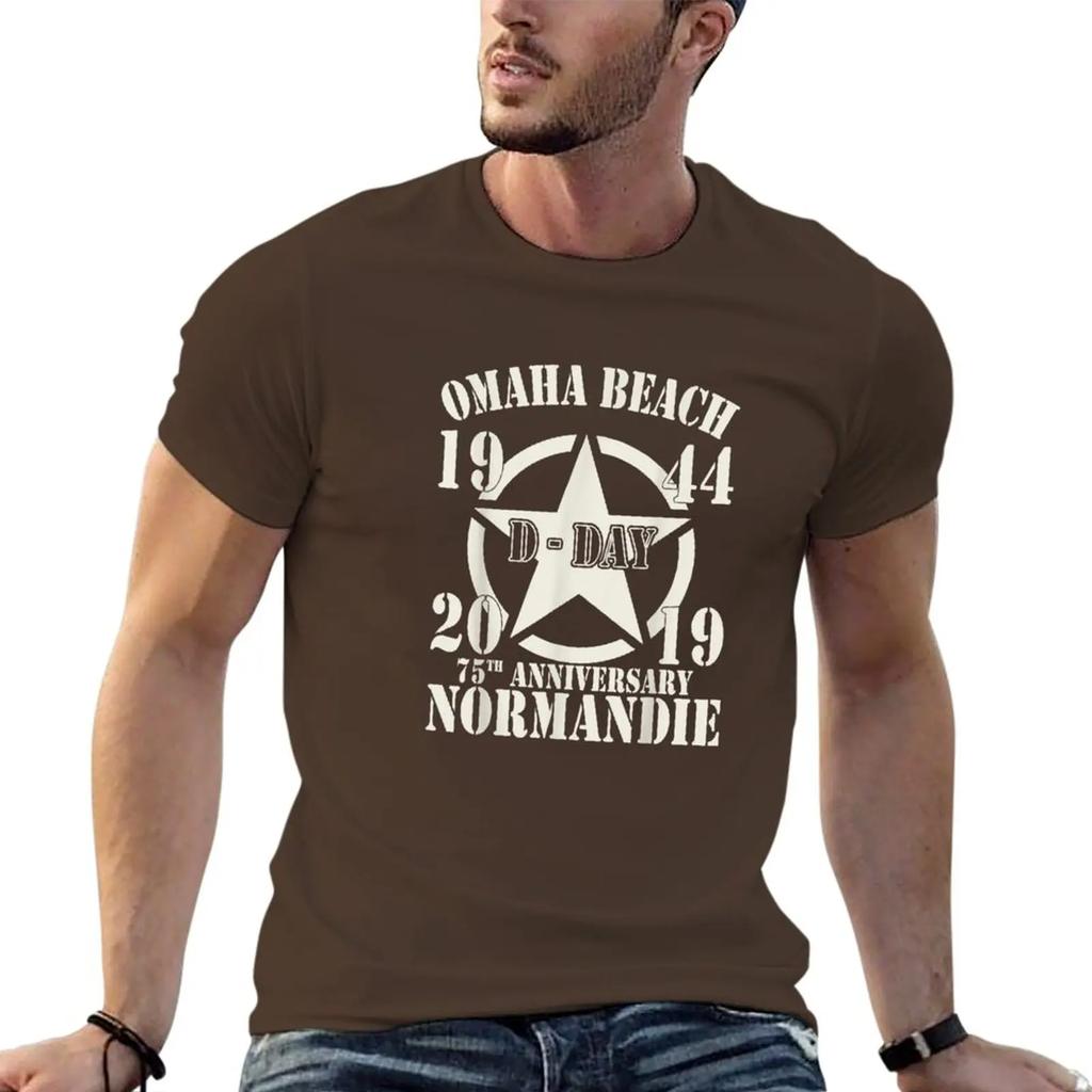 Omaha Beach D-Day 75th Anniversary T-Shirt T-shirt short sweat shirt customized t shirts plain t shirts