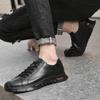 Модная мягкая повседневная обувь Удобные мужские кроссовки Нескользящая мужская трекинговая обувь Обувь для улицы Натуральная кожа Мужская деловая обувь