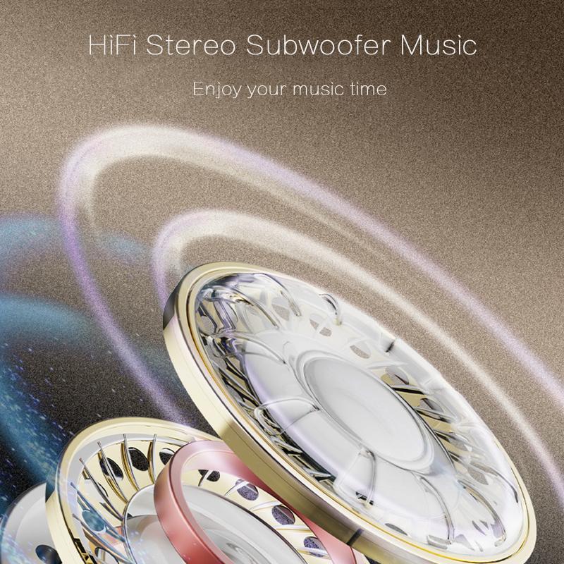 VAORLO Lover Wireless Earphones 2 Pairs Of Headset Ear-Clip Painless Wear In-Ear Earbuds Noise Cancel Waterproof Headphone HiFi Stereo