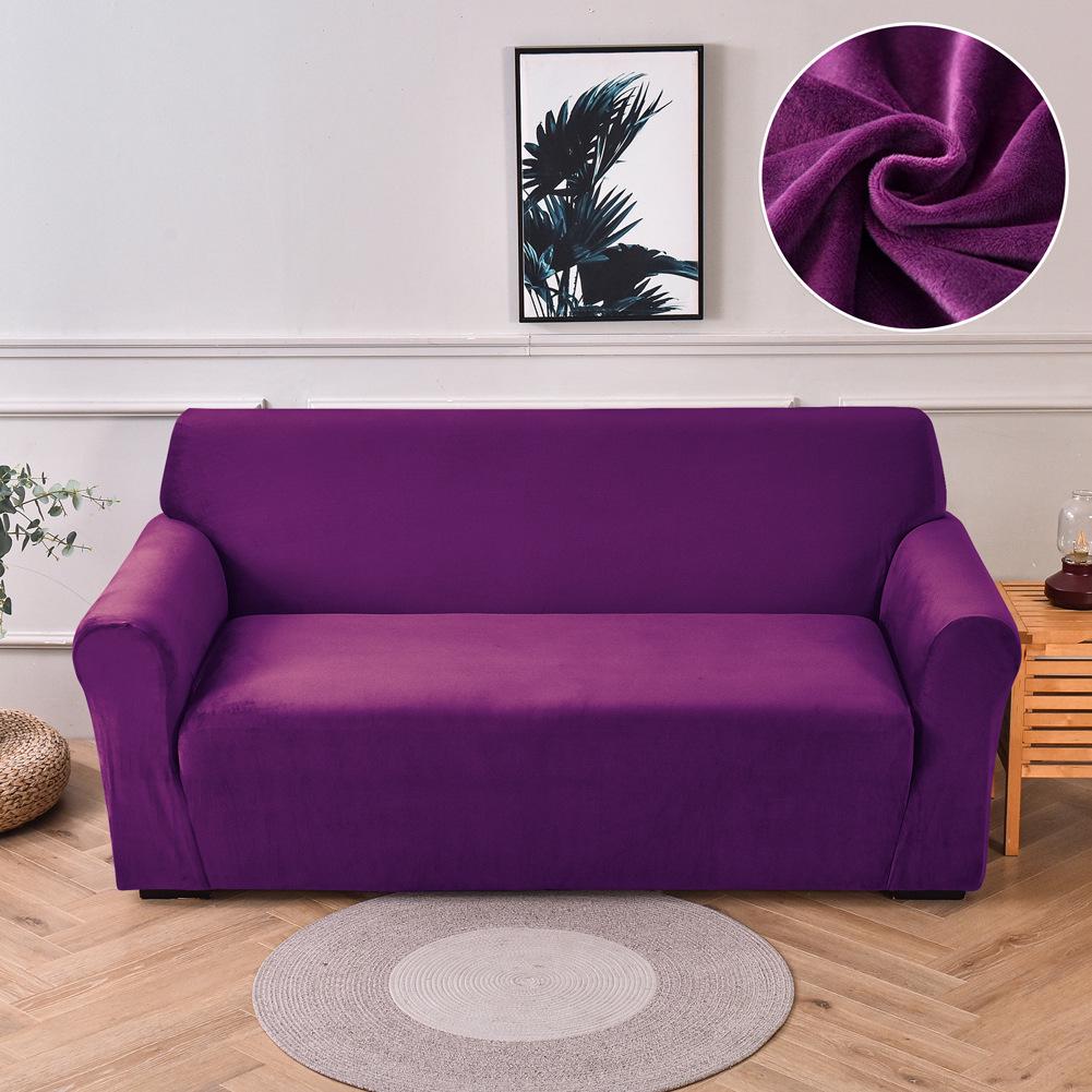 Ультрамягкий чехол для дивана из бархата Silver Fox Velvet с высокой эластичностью