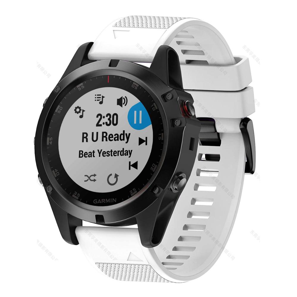 Ремешок для умных часов Garmin Fenix ​​6 6S 6X 5X 5 5S 3 3HR Forerunner 935 945, быстросъемный силиконовый браслет