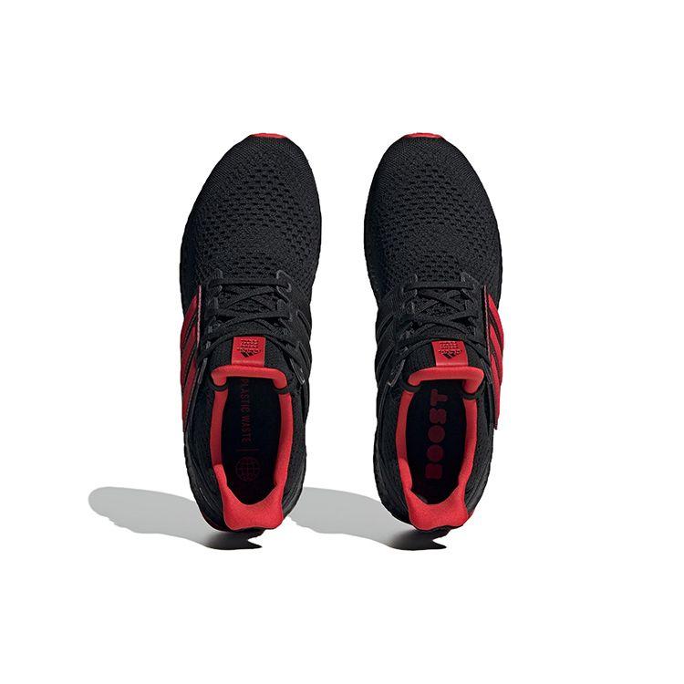 adidas Кроссовки унисекс Ultraboost 1.0 DNA Black Better Scarlet Core-черный белый ID2388
