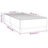 Box Spring Bed Frame Dark Brown 80 x 200 cm Fabric